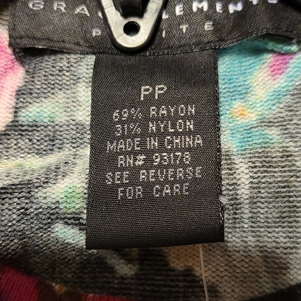 𝅺Grace Elements Women's Floral 3/4 Sleeve Cardigan Sweater - Picture 5 of 6